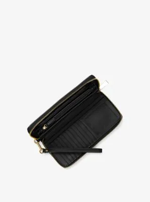 Lexington Large Pebbled Leather Continental Wristlet