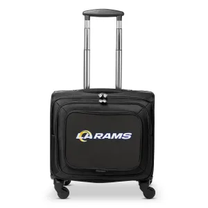 Los Angeles Rams 14" Black Wheeled Laptop Overnighter