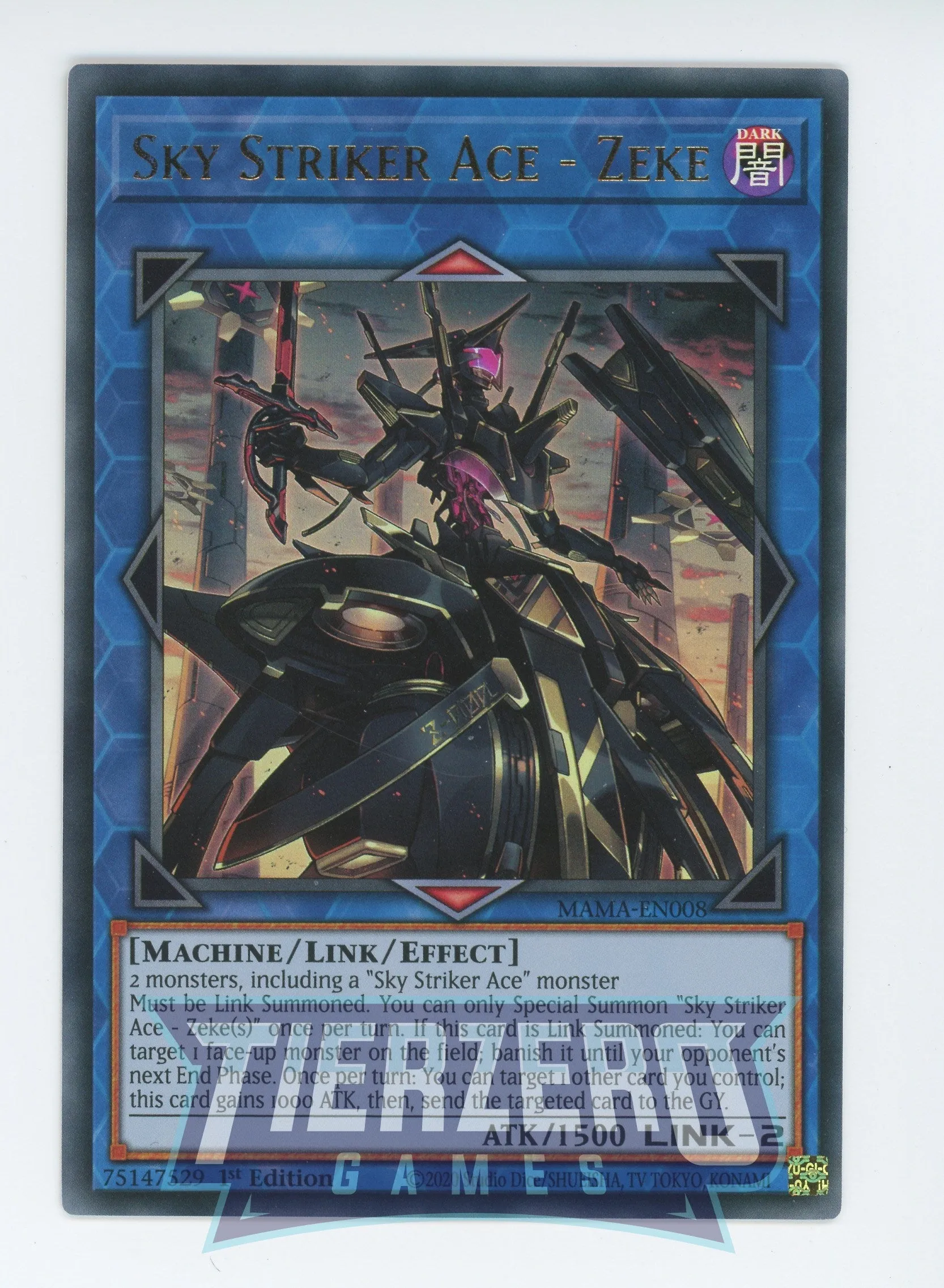 MAMA-EN008 - Sky Striker Ace - Zeke - Ultra Rare - Effect Link Monster - Magnificent Mavens