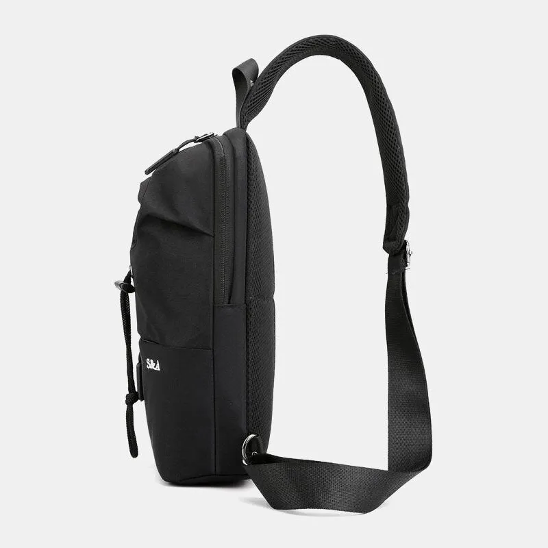 Men Large Capacity Independent Water Cup Bag Chest Bag Oxford Multifunction Breathable Shoulder Bag Crossbody Bags