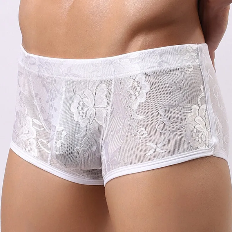 Men's Lace Boxer Brief