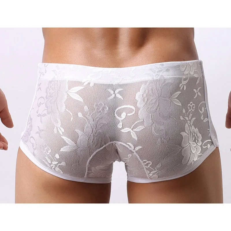 Men's Lace Boxer Brief