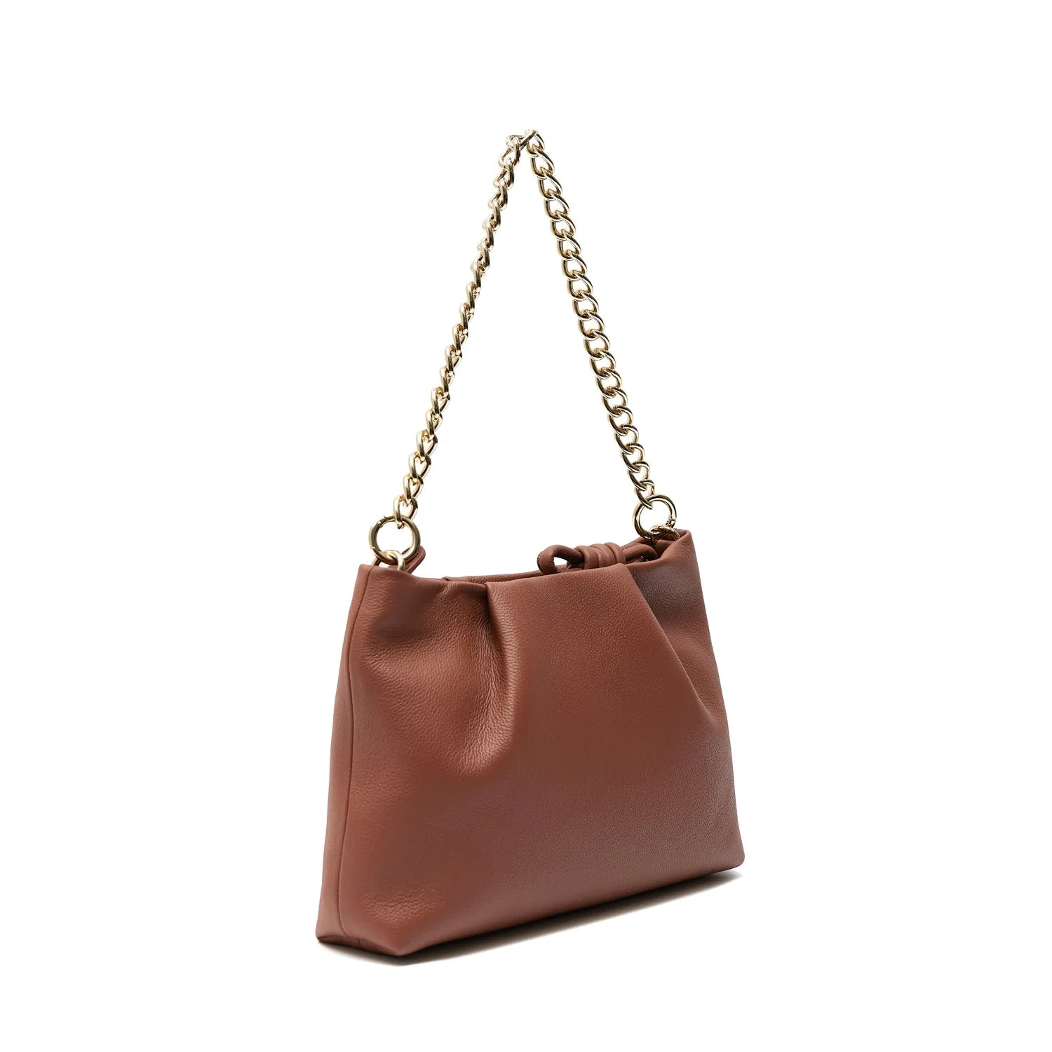 Midi Richmond Leather Crossbody Bag, Nutshell