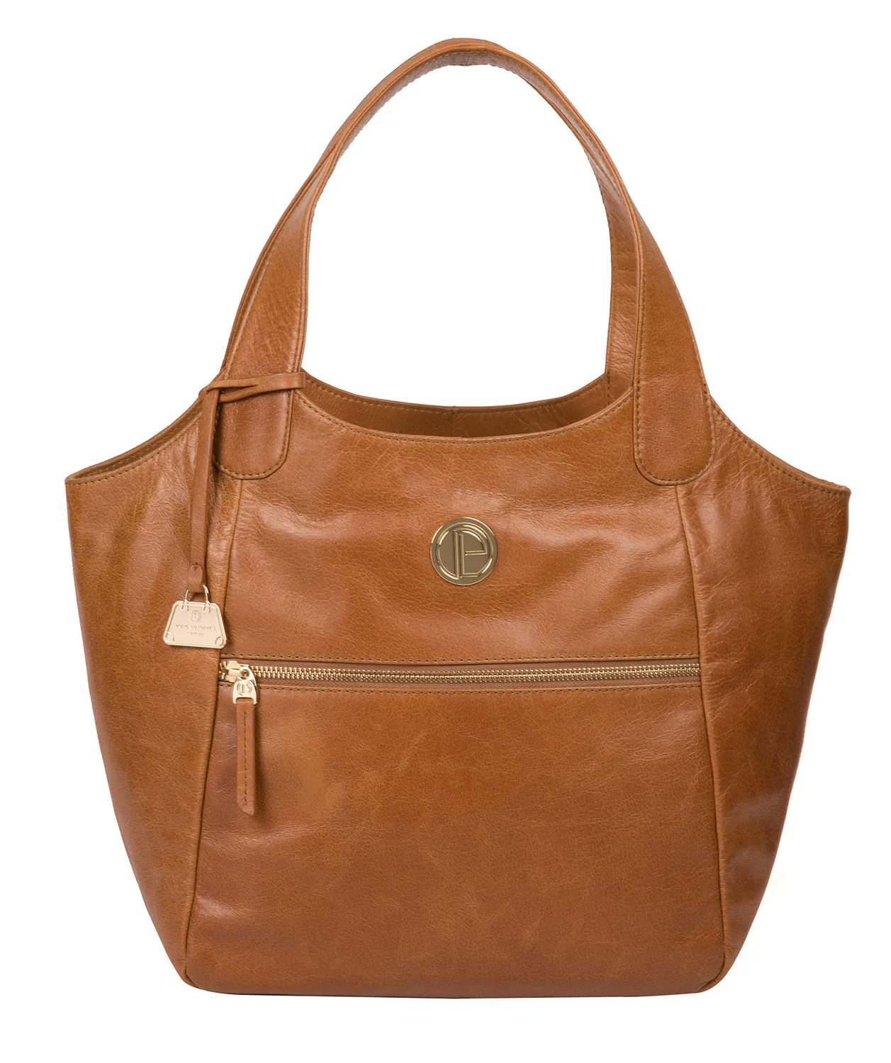 'Mimosa' Saddle Tan Leather Tote Bag