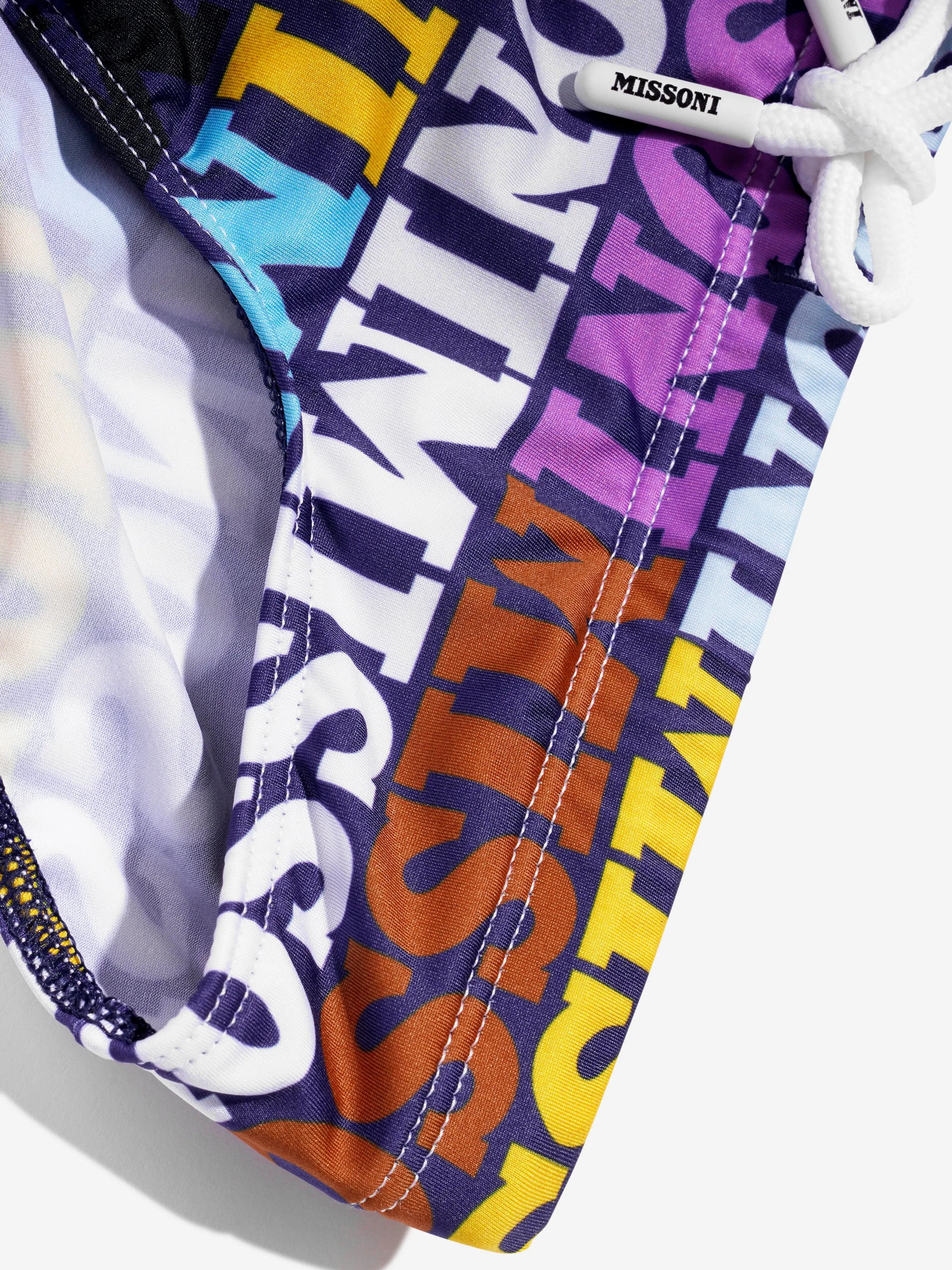 Missoni Boys Logo Swimming Briefs in Multicolor