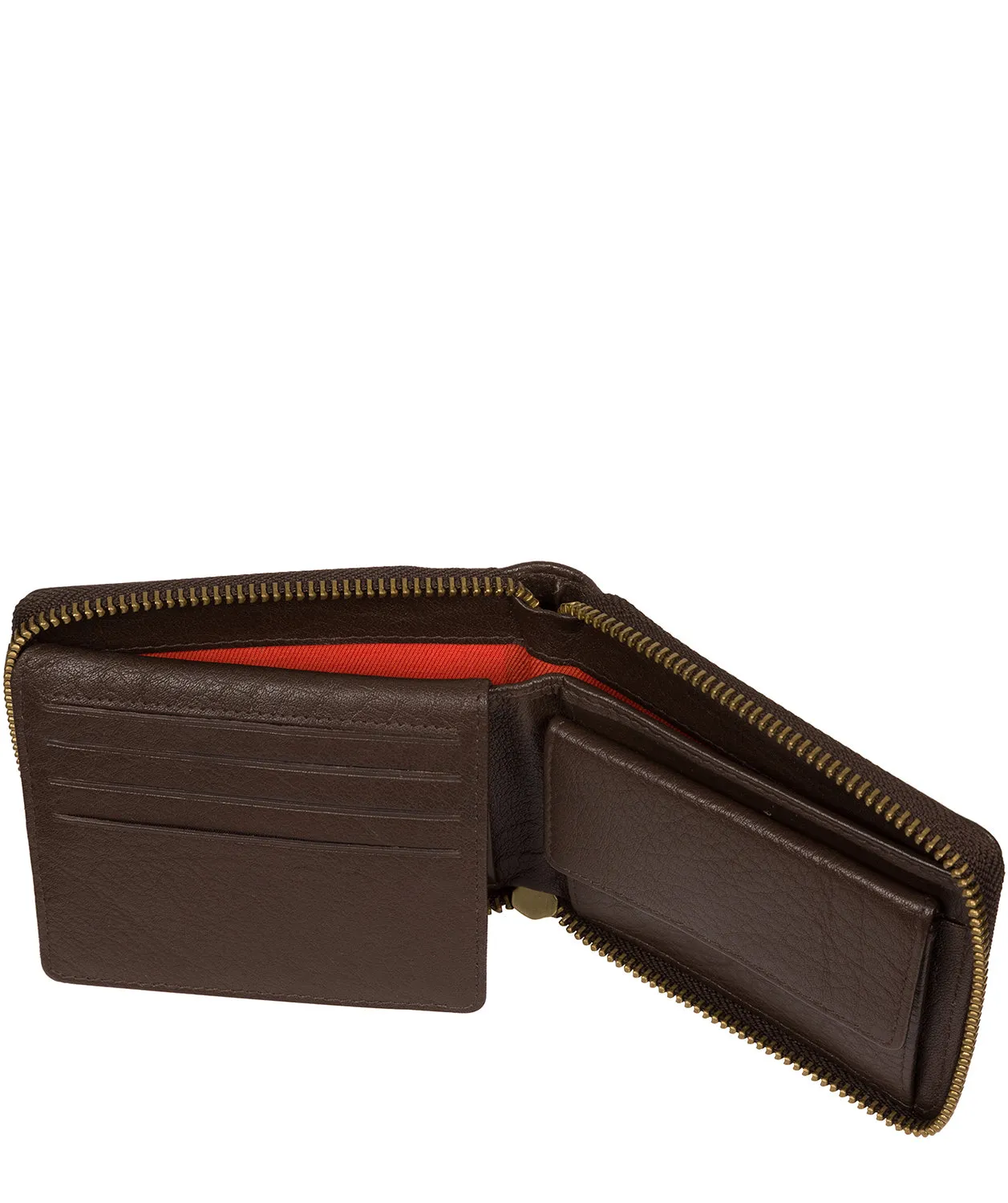 'Morrison' Dark Brown Leather RFID Wallet