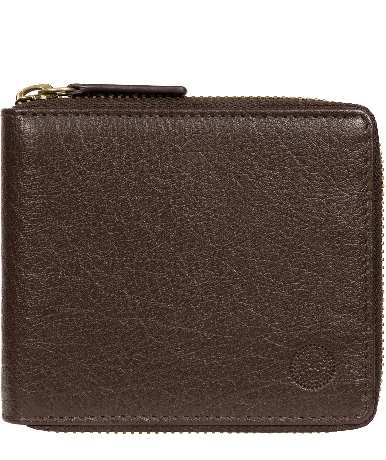 'Morrison' Dark Brown Leather RFID Wallet