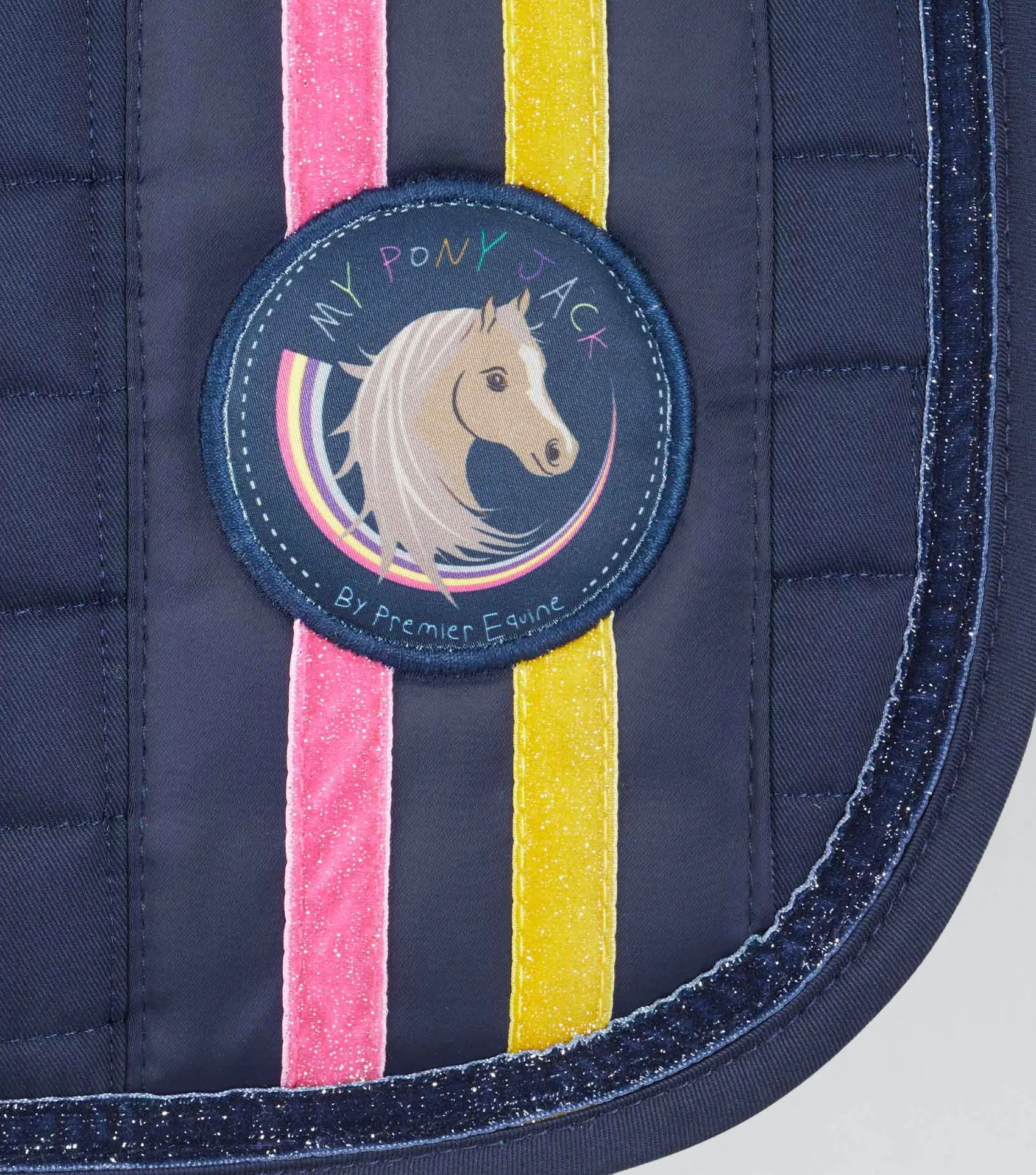 My Pony Jack Cotton GP/Jump Glitter Saddle Pad Navy