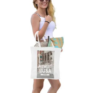 New York Large Cotton Canvas Tote Bag (Made in Australia)