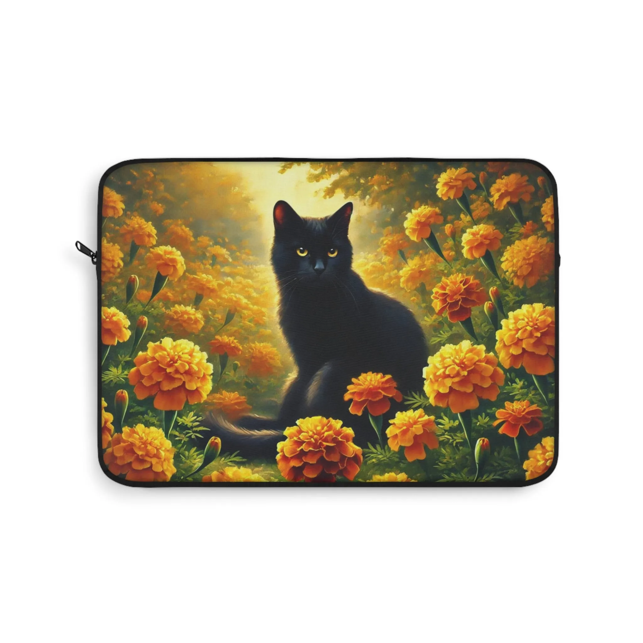 October Birth Flower - Cat Lover - Laptop Sleeve