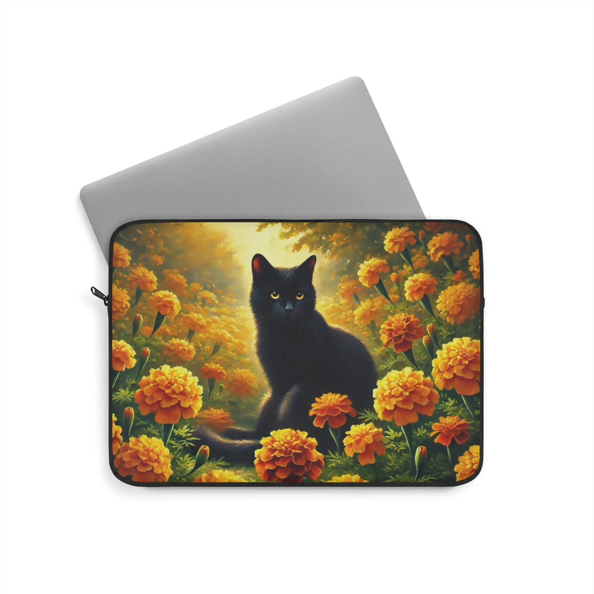 October Birth Flower - Cat Lover - Laptop Sleeve