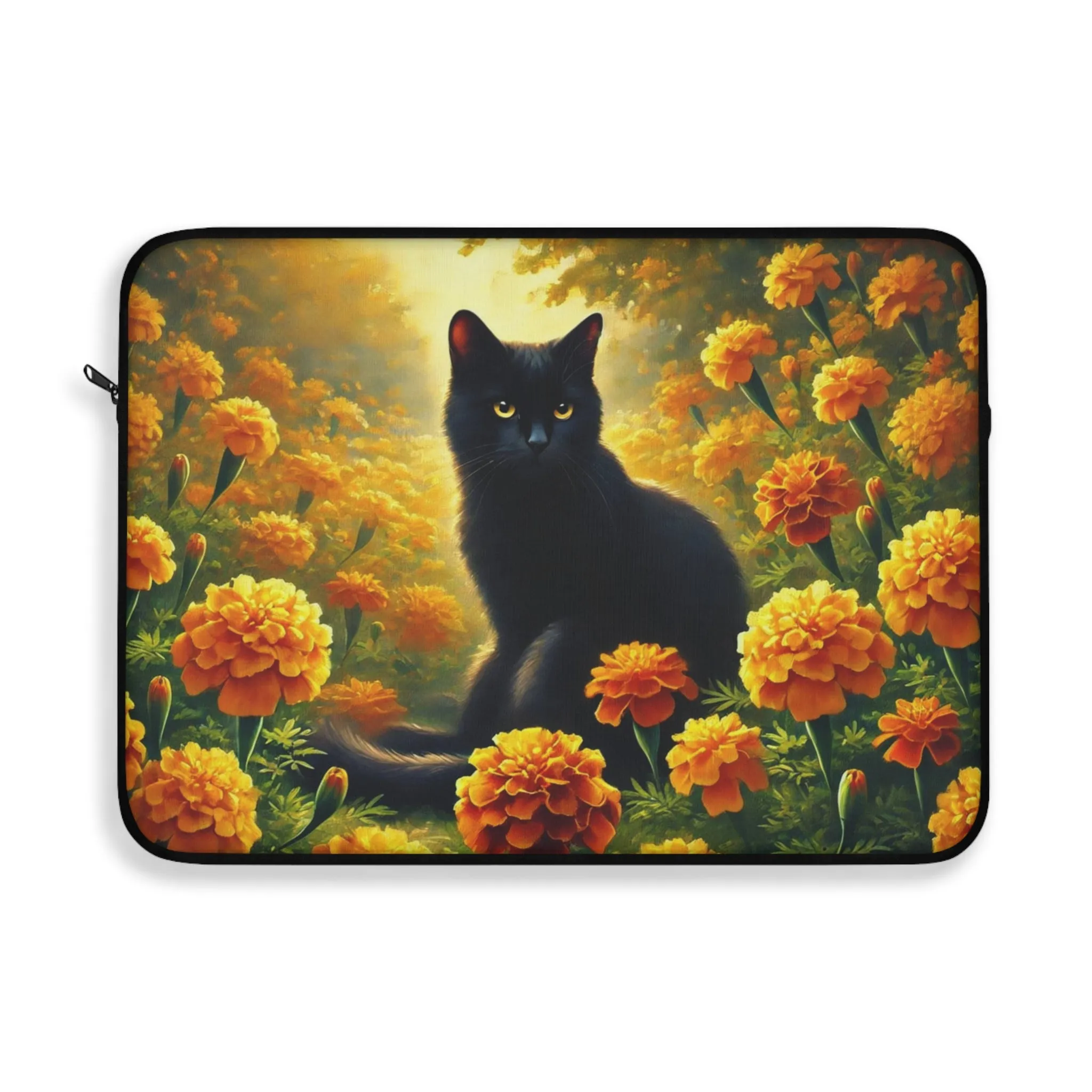 October Birth Flower - Cat Lover - Laptop Sleeve