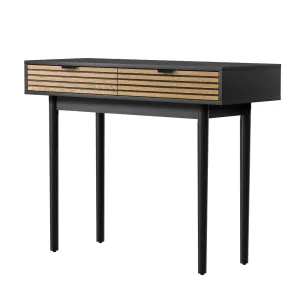 Oikiture Console Table Entry Hallway Side Table Display Desk w/Storage 2 Drawer