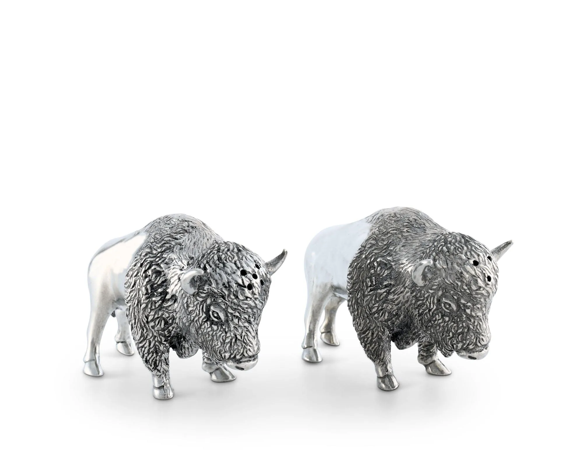 Pewter Bison Salt & Pepper Set