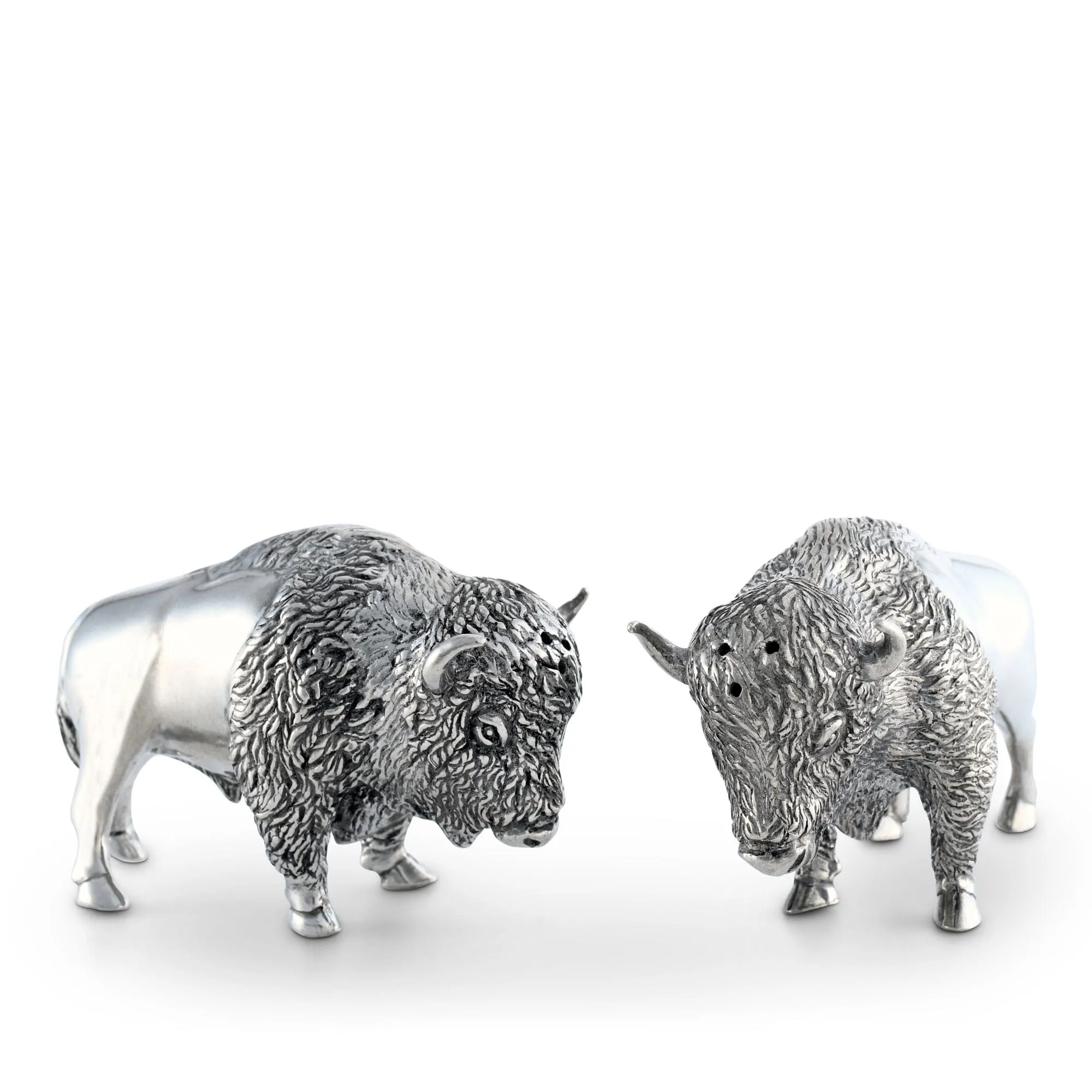 Pewter Bison Salt & Pepper Set