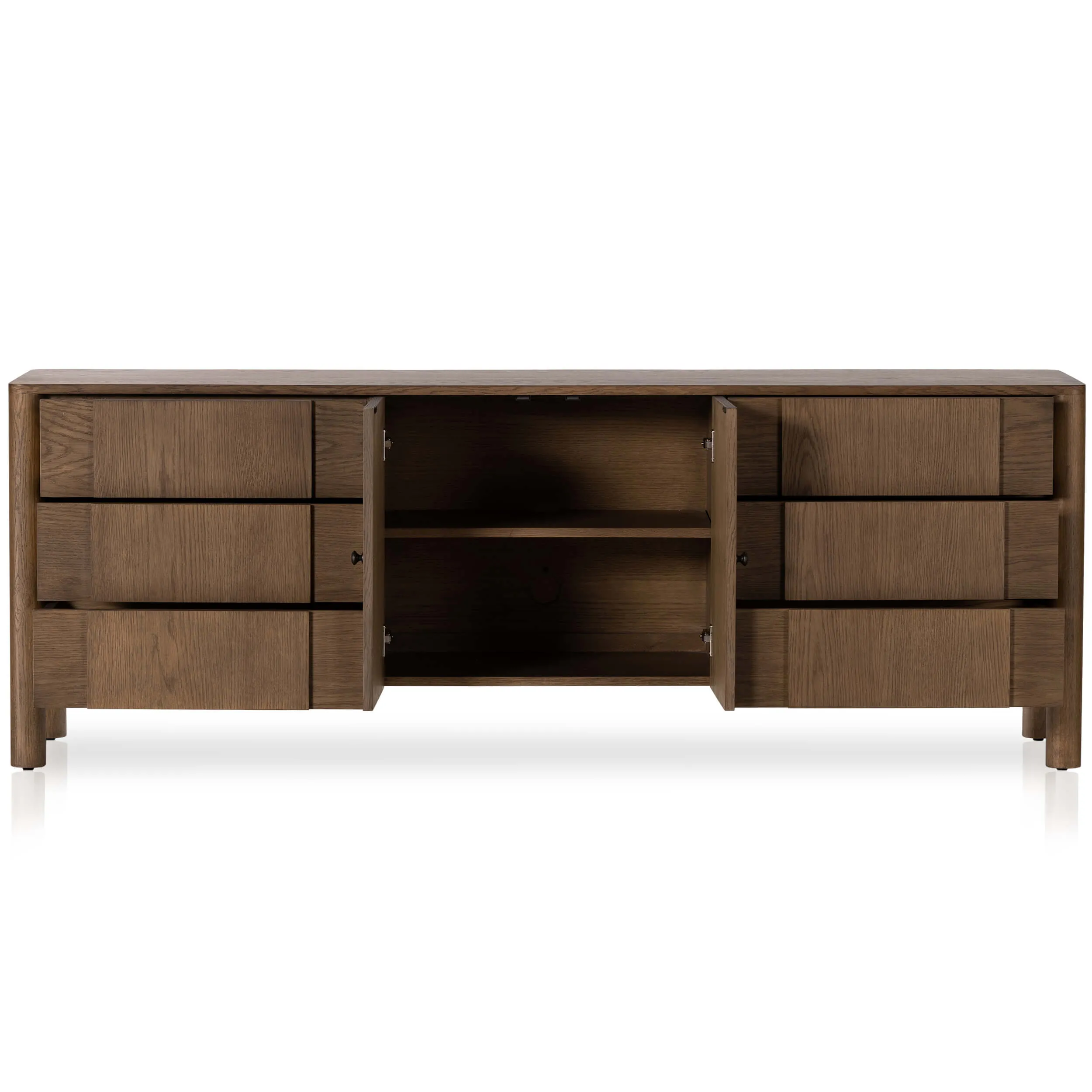 Pollard Media Console, Tan Oak