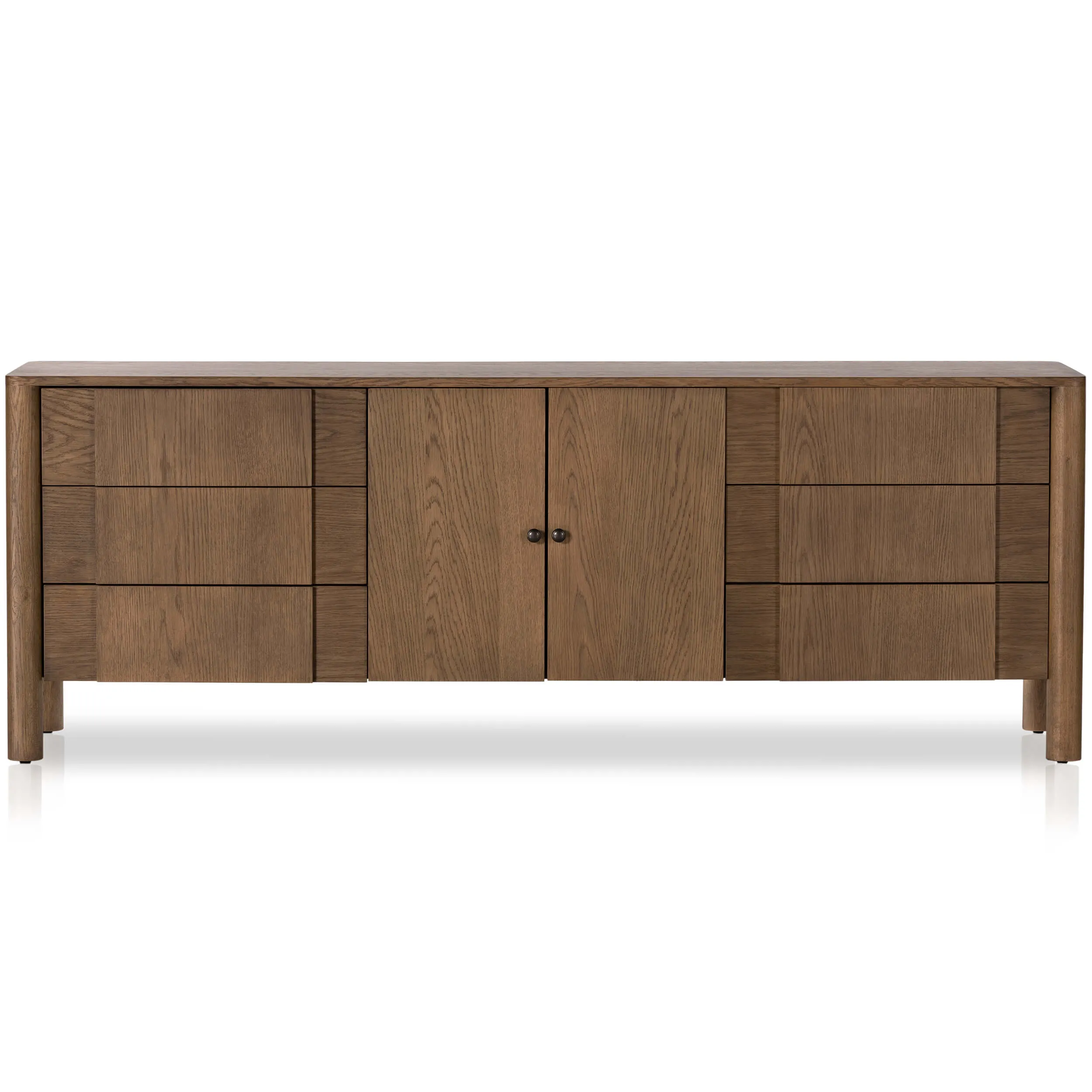 Pollard Media Console, Tan Oak