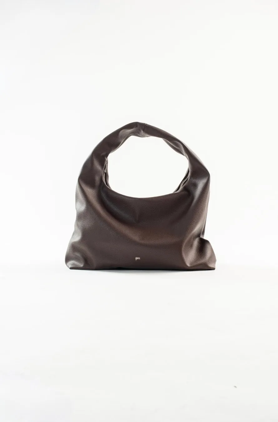 [PRE-ORDER] Large Hobo Bag in Espresso (Heavy Pebbled)