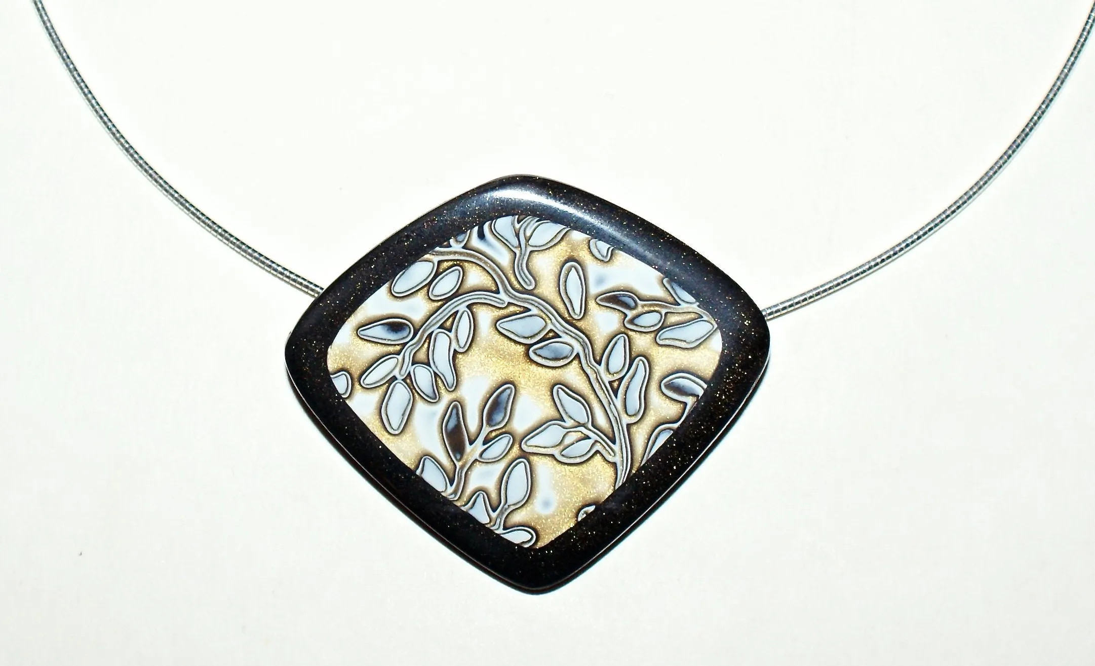 premo! Magnificent Mokume Gane Pendant