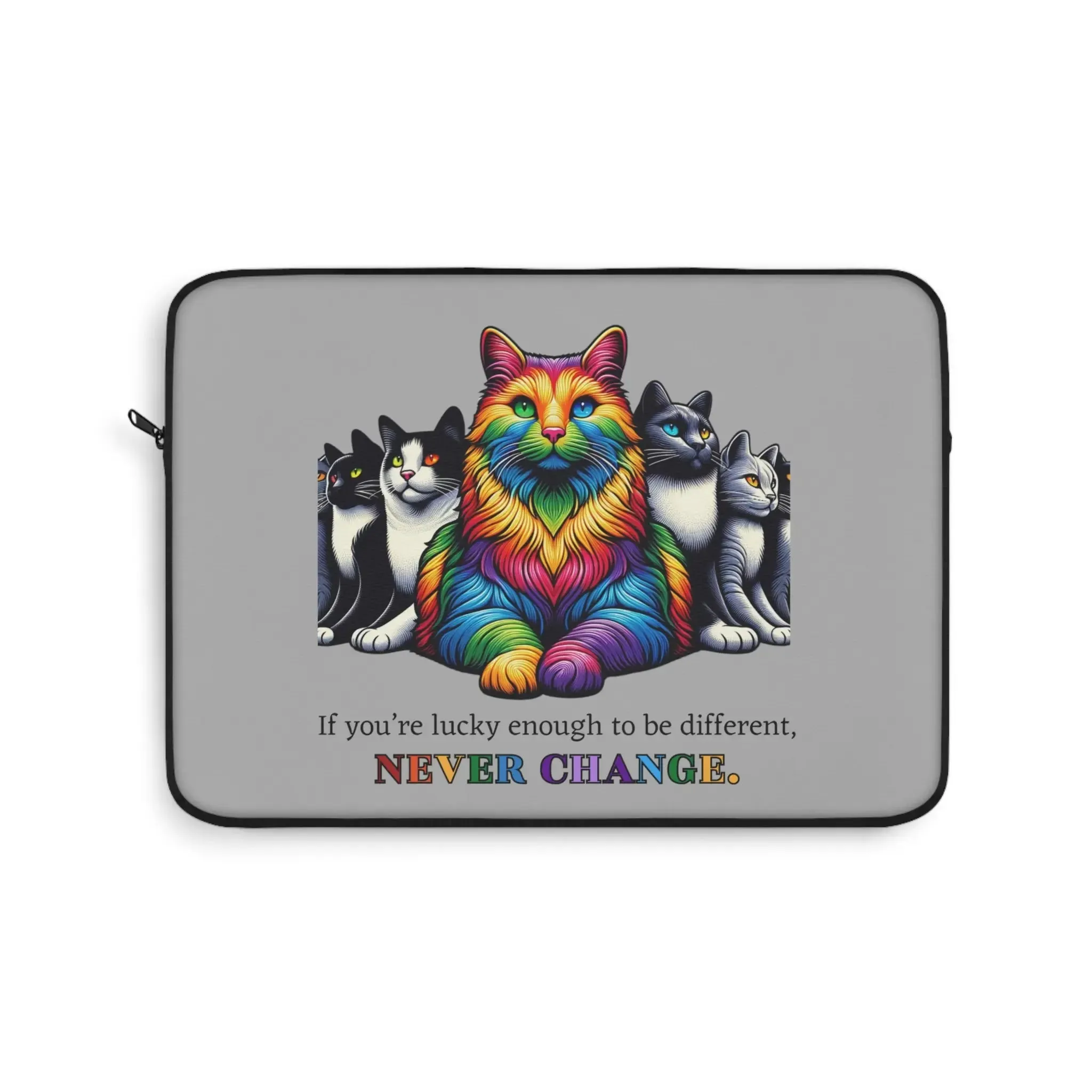 Pride Cat Graphic - Laptop Sleeve - Travel Accessory