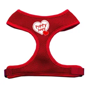 Puppy Love Soft Mesh Harnesses Red Extra Large