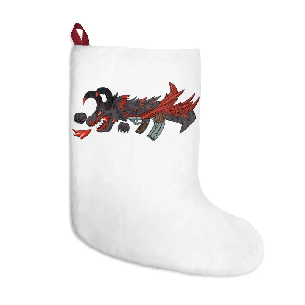 Red Black Dragon Gun Christmas Stockings