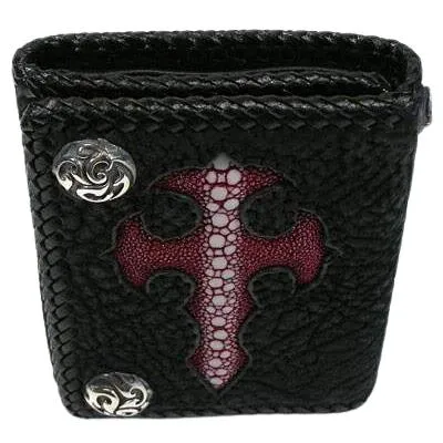 Red Stingray Gothic Cross Biker Chain Wallet