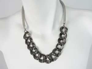 Ribbon Chain Mesh Necklace