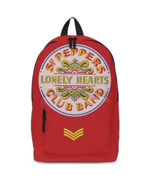 Rocksax The Beatles Backpack - Lonely Hearts Red