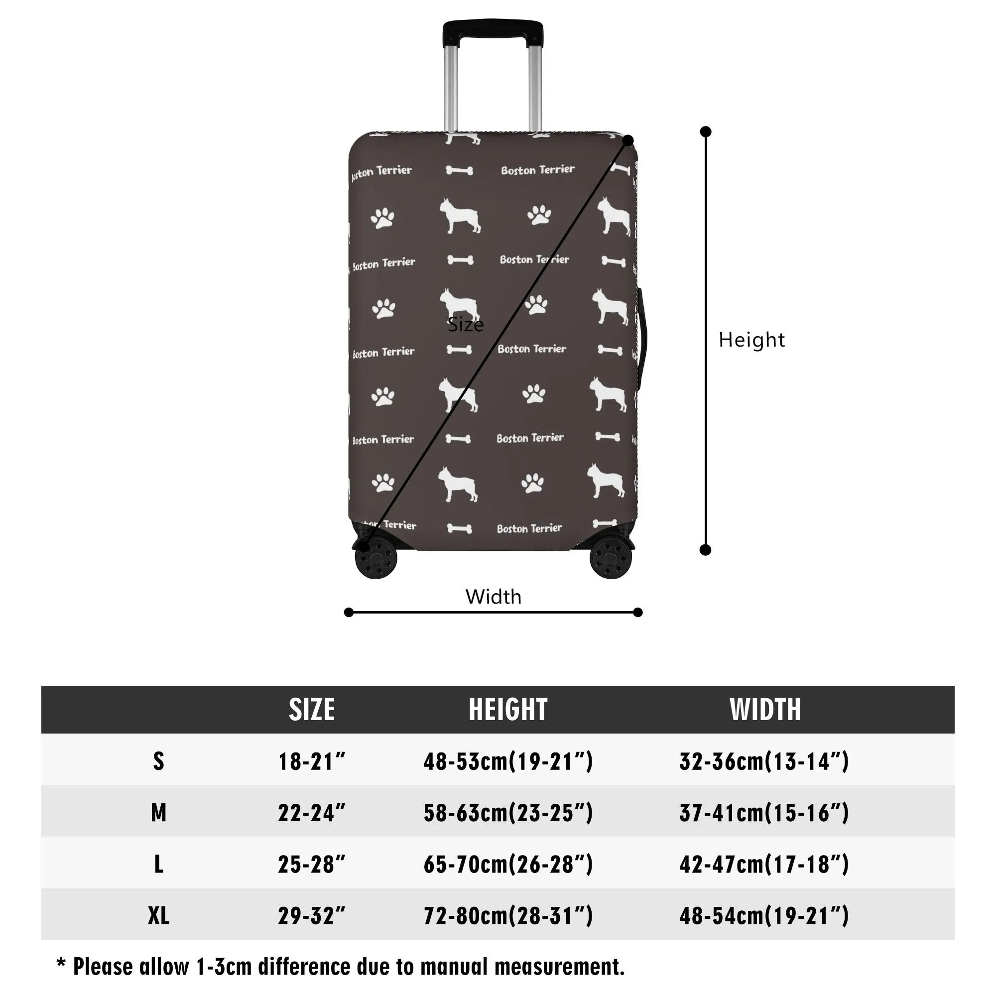 Rosie  - Luggage Cover for Boston Terrier lovers