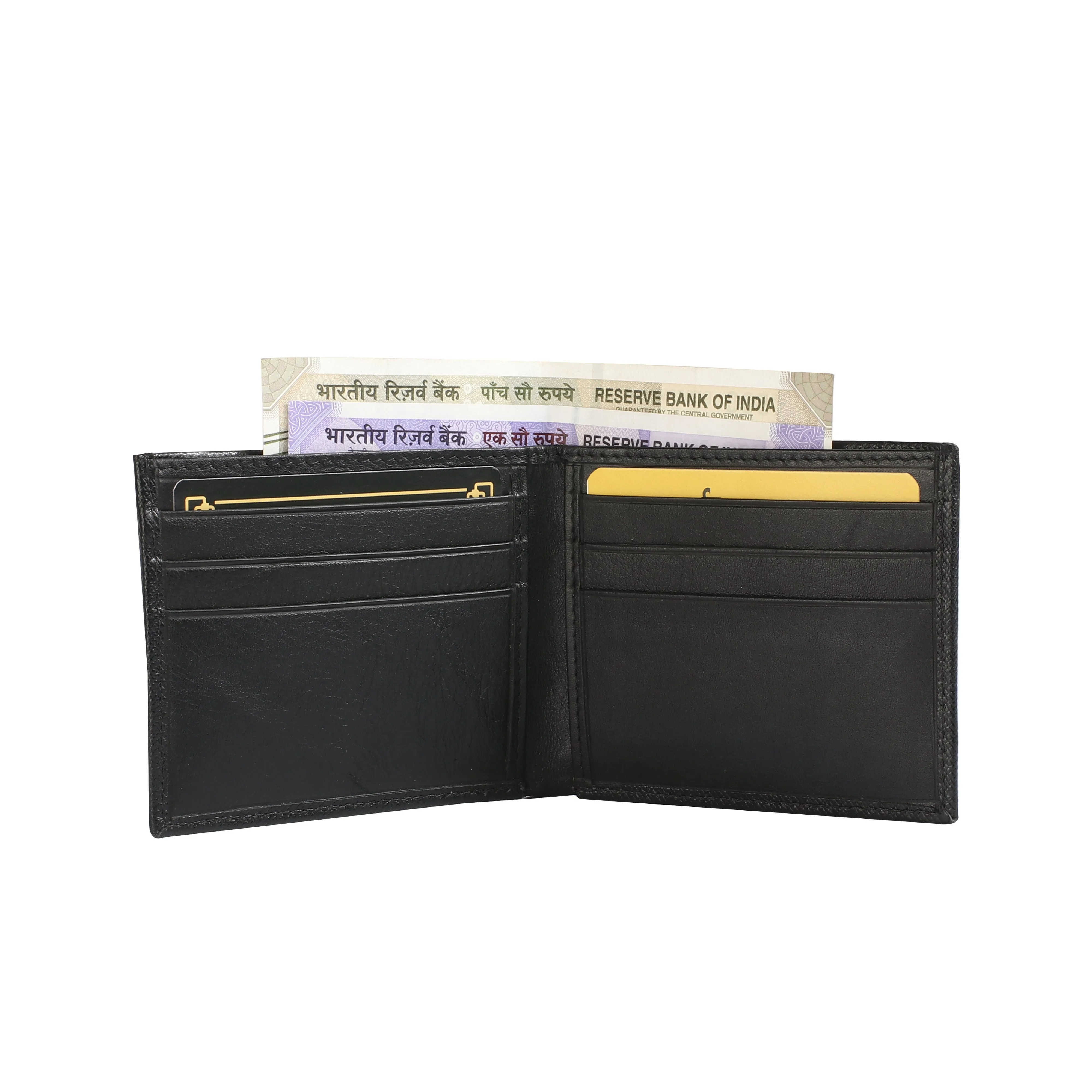 Set of III Gift Set - Men's Wallet, Card Case, Key Pouch | Premium Leather Accessories | Color- Black