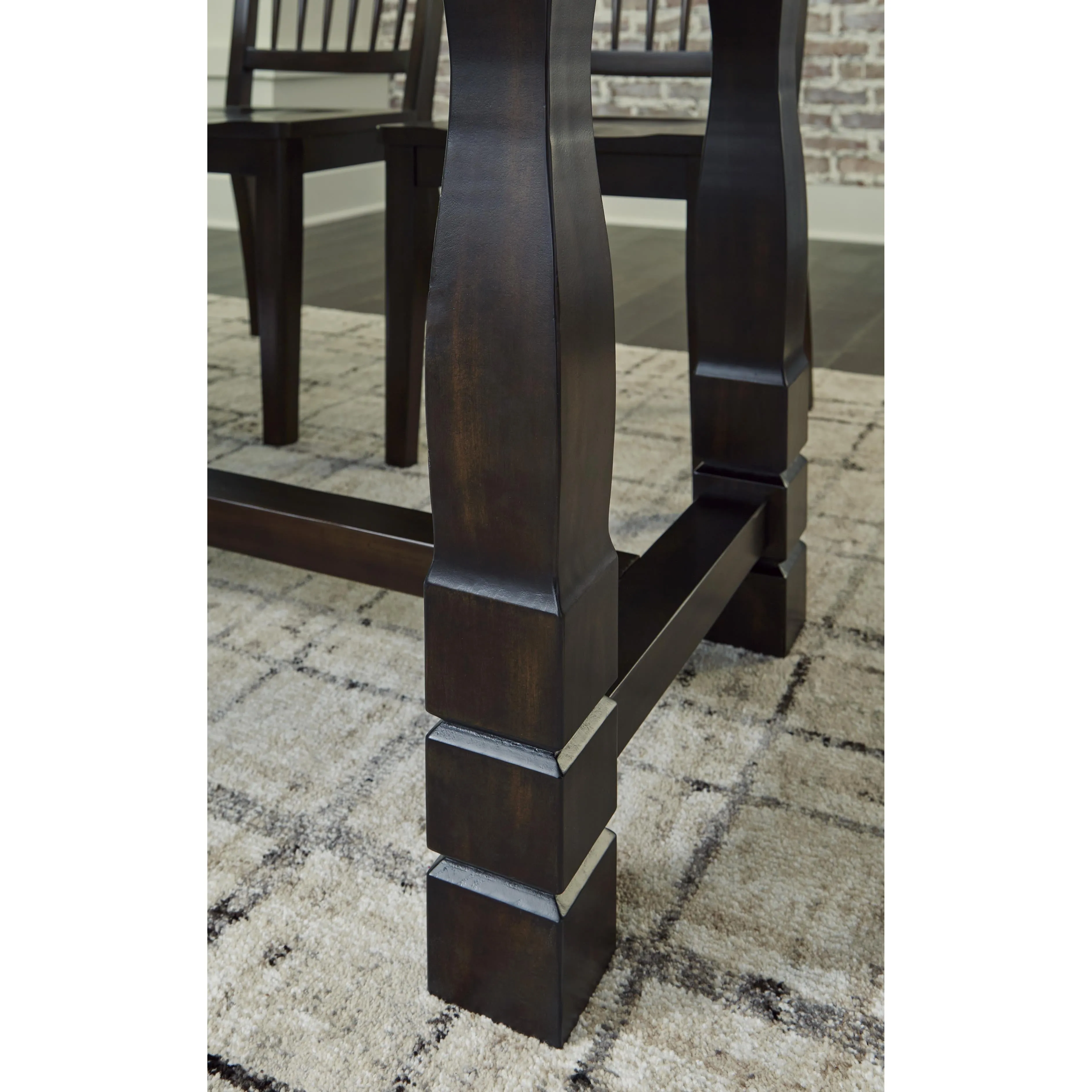 Signature Design by Ashley Charterton Dining Table with Trestle Base D753-25