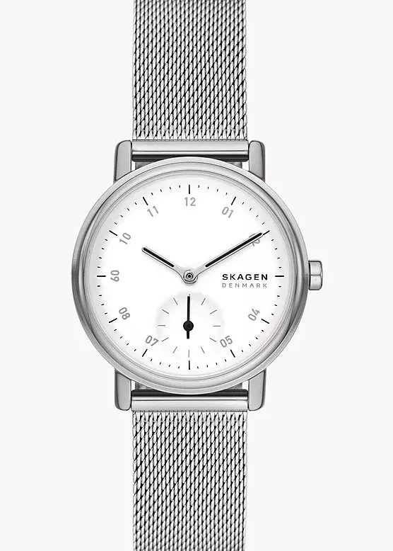 SKAGEN KUPPEL LILLE WHITE DIAL STAINLESS MESH BRACELET SKW3100