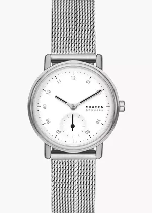 SKAGEN KUPPEL LILLE WHITE DIAL STAINLESS MESH BRACELET SKW3100