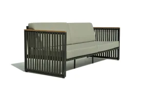 Skyline Design Horizon Metal Large Garden Sofa with Rope weave