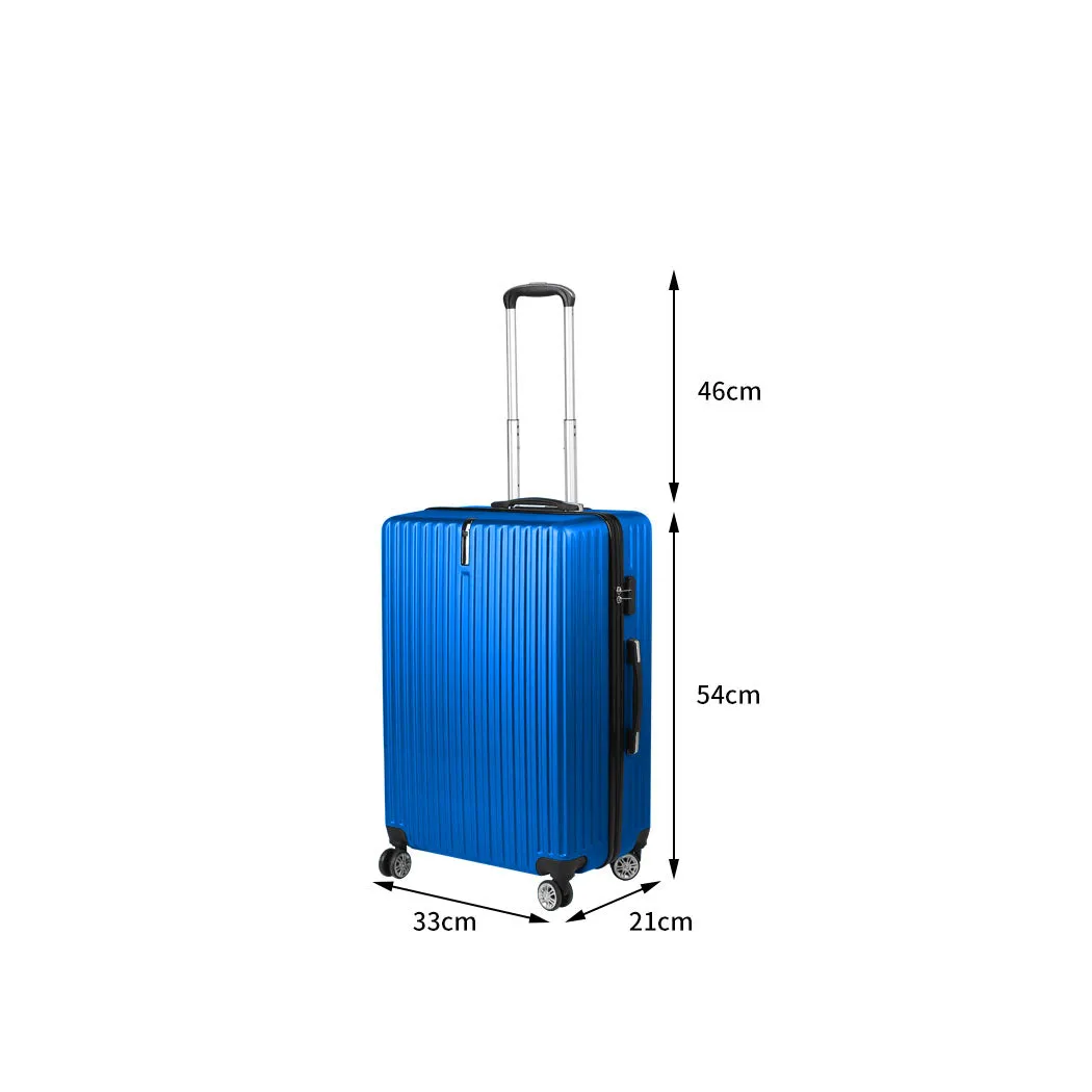 Slimbridge 20" Carry On Luggage Suitcase Blue 20 inch