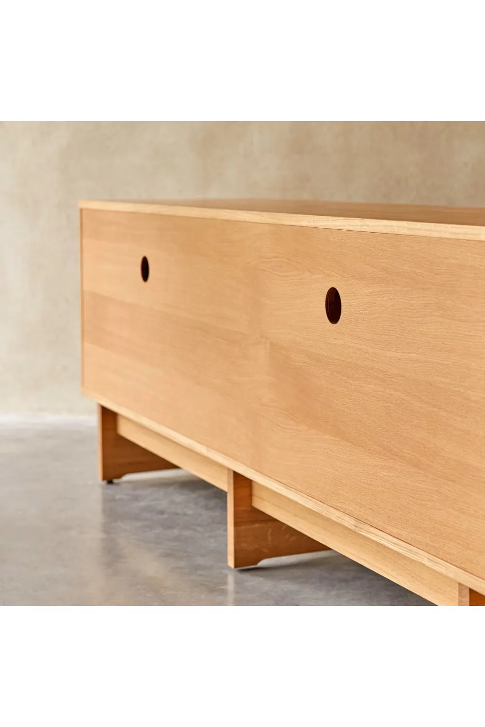 Solid Oak Japandi Sideboard | Tikamoon Miu