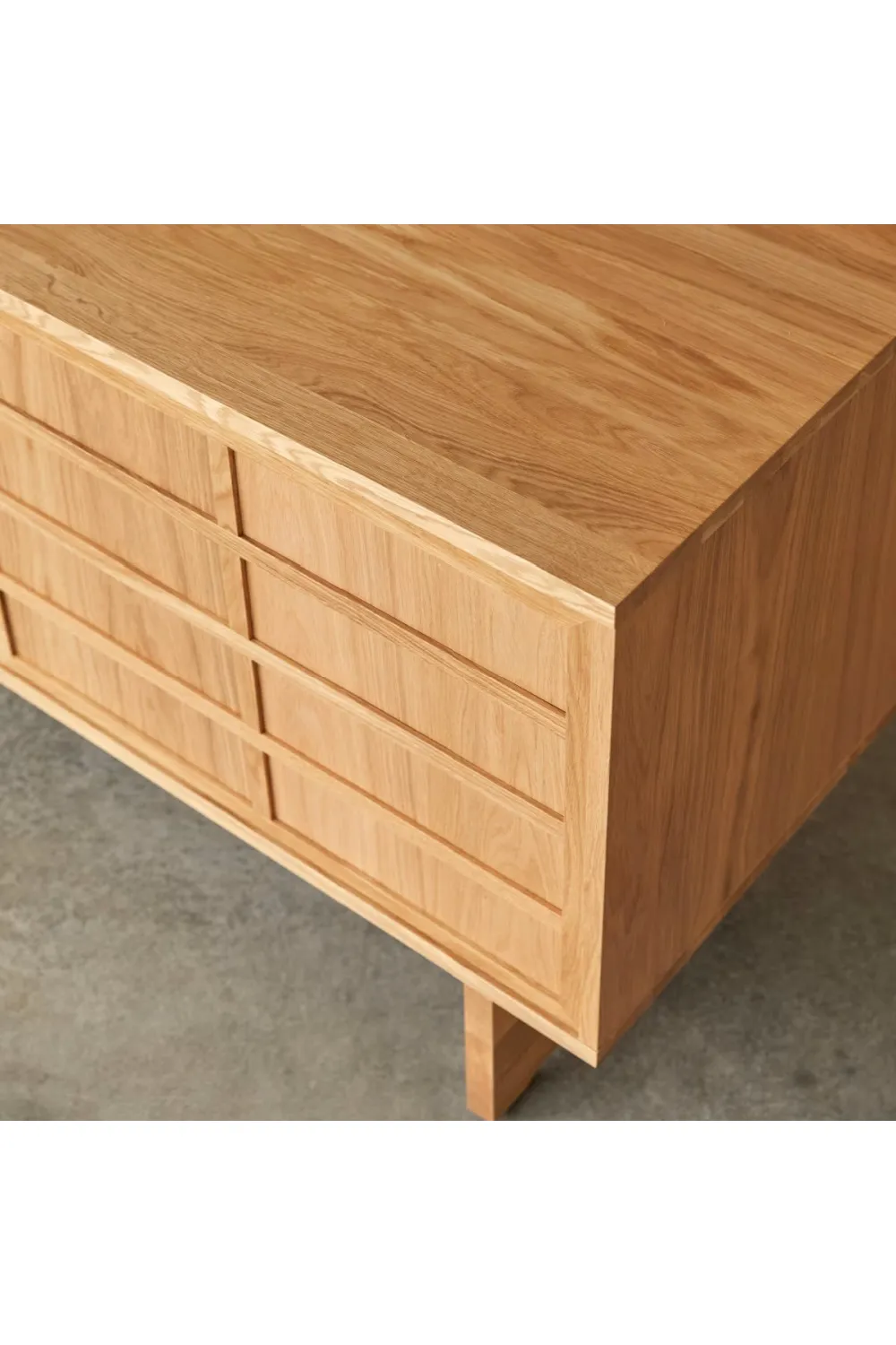 Solid Oak Japandi Sideboard | Tikamoon Miu