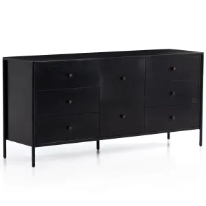 Soto 8 Drawer Dresser, Black