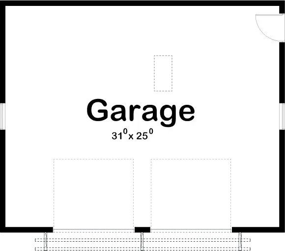 Spacious 2-Bay Garage: 832 sq ft with elegant features