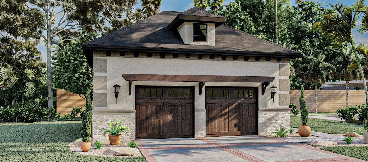 Spacious 2-Bay Garage: 832 sq ft with elegant features