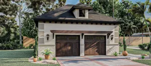 Spacious 2-Bay Garage: 832 sq ft with elegant features