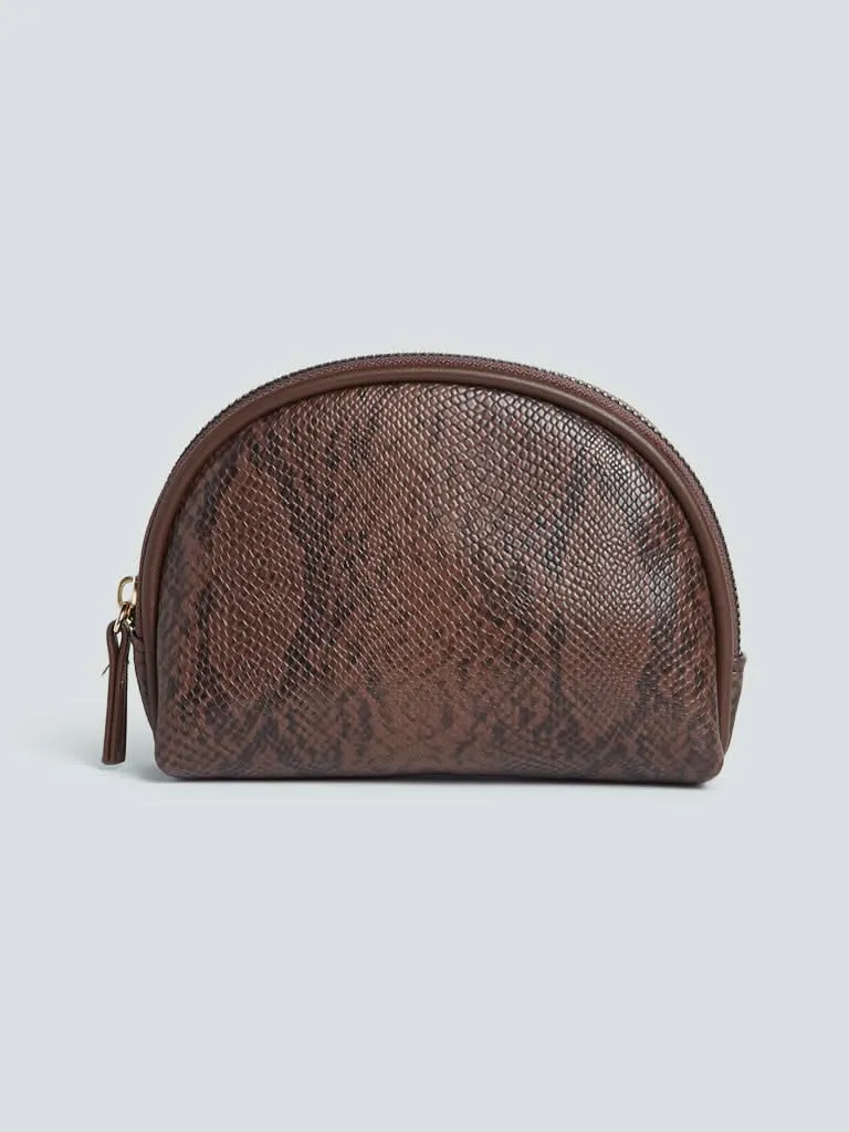 Studiowest Brown Textured Pouch