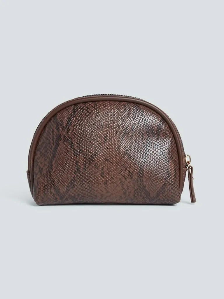 Studiowest Brown Textured Pouch