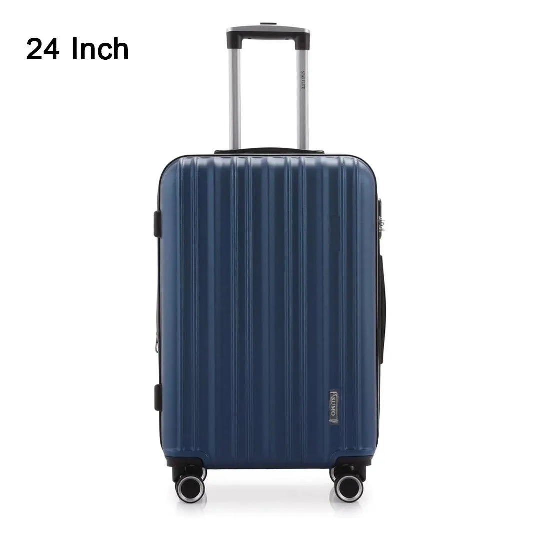 Sumo Luggage Bag Cabin Size Luggage Trolly - Navy (Set Of 3)