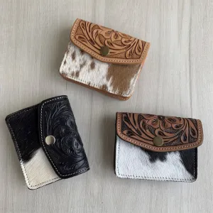 Tooled Leather Coin Purse - TL07