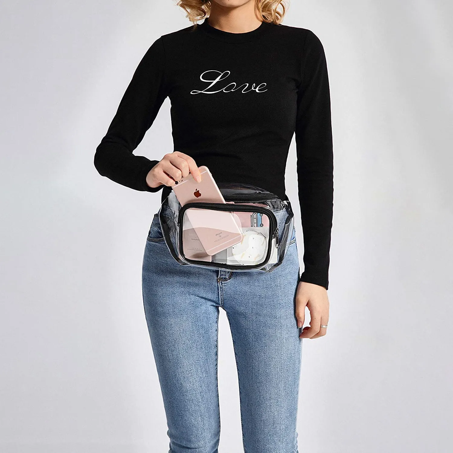 Transparent Waterproof Waist Bag