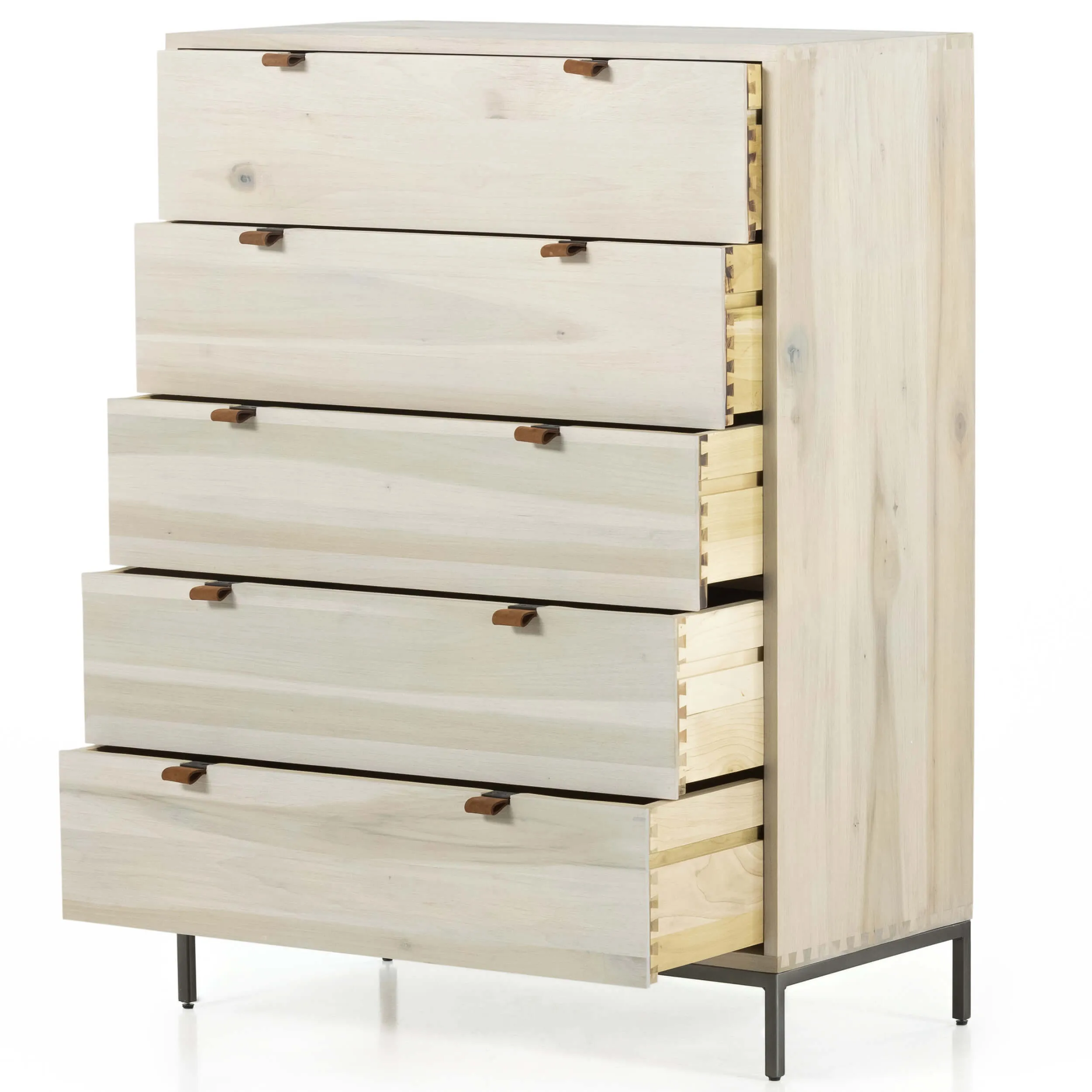 Trey 5 Drawer Dresser, Dove