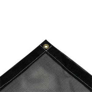 Vinyl Mesh Tarp - Black - 14' x 20'