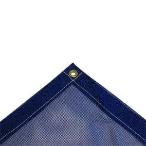 Vinyl Mesh Tarp - Blue - 10' x 12'